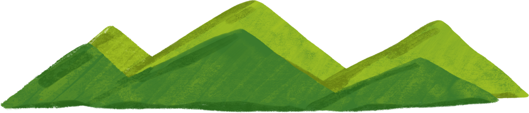 Detailed Traditional Green Mountains